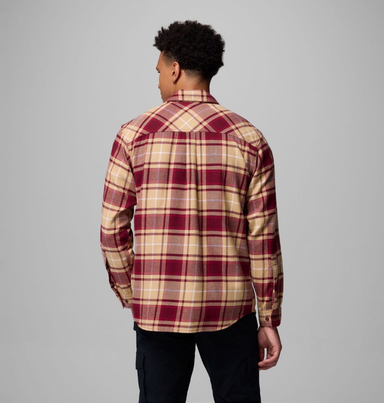 CLG Flare Gun Flannel LS Shirt, Color: FSU - Cabernet Tartan, image 3