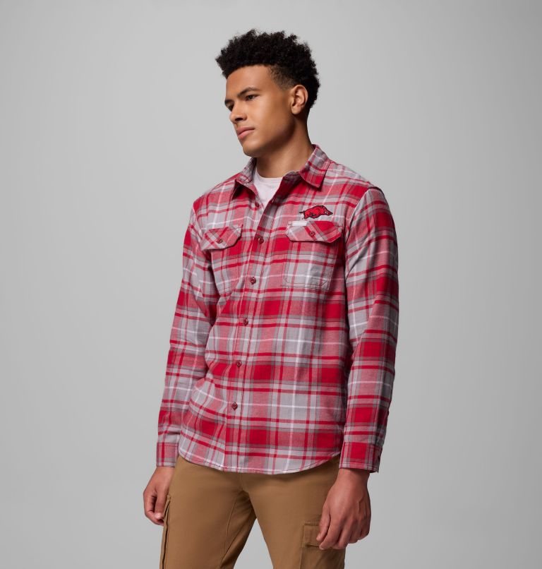 CLG Flare Gun Flannel LS Shirt, Color: ARK - Red Velvet Tartan, image 4