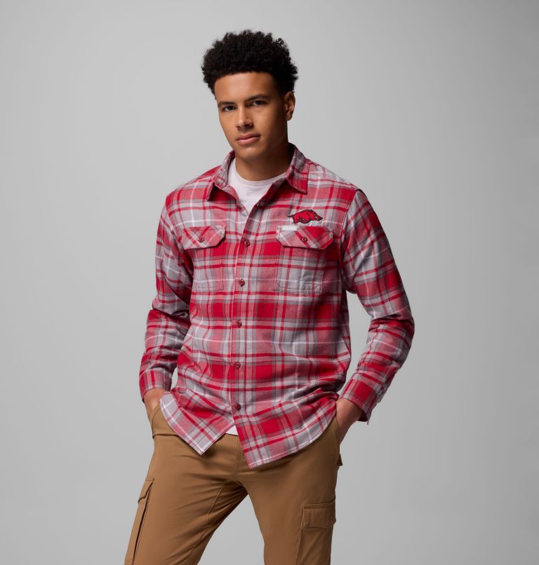 CLG Flare Gun Flannel LS Shirt, Color: ARK - Red Velvet Tartan, image 1