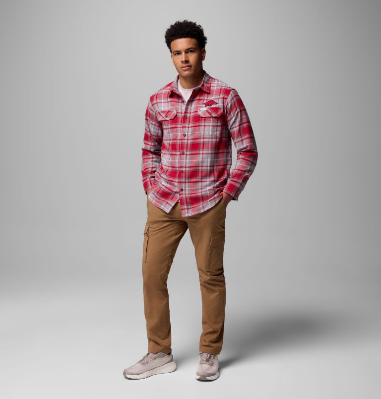 CLG Flare Gun Flannel LS Shirt, Color: ARK - Red Velvet Tartan, image 2
