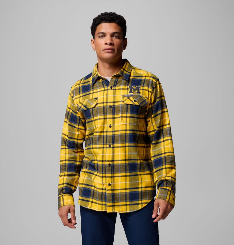 CLG Flare Gun Flannel LS Shirt, Color: UM - Yellow Tartan, image 1
