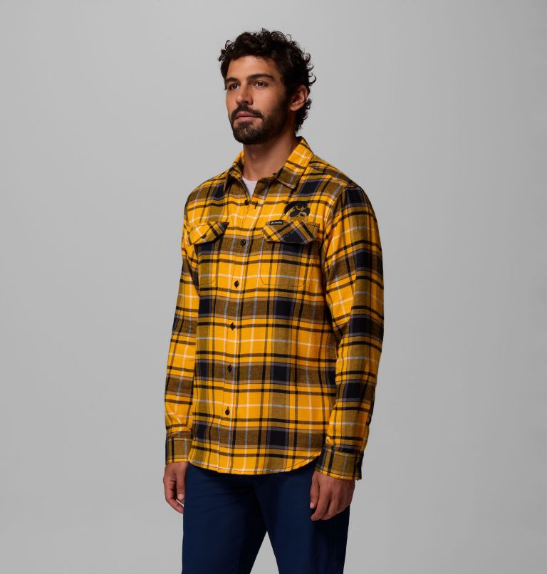 CLG Flare Gun Flannel LS Shirt - Iowa, Color: IW - MLB Gold Tartan, image 4
