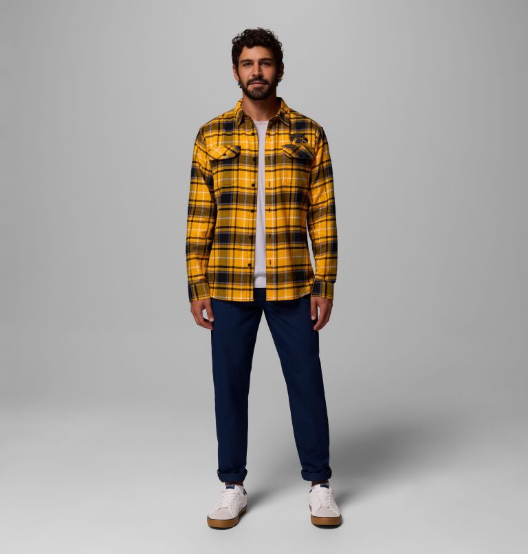 CLG Flare Gun Flannel LS Shirt - Iowa, Color: IW - MLB Gold Tartan, image 2