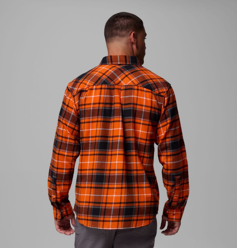 CLG Flare Gun Flannel LS Shirt, Color: OSU - Tangy Orange Tartan, image 3