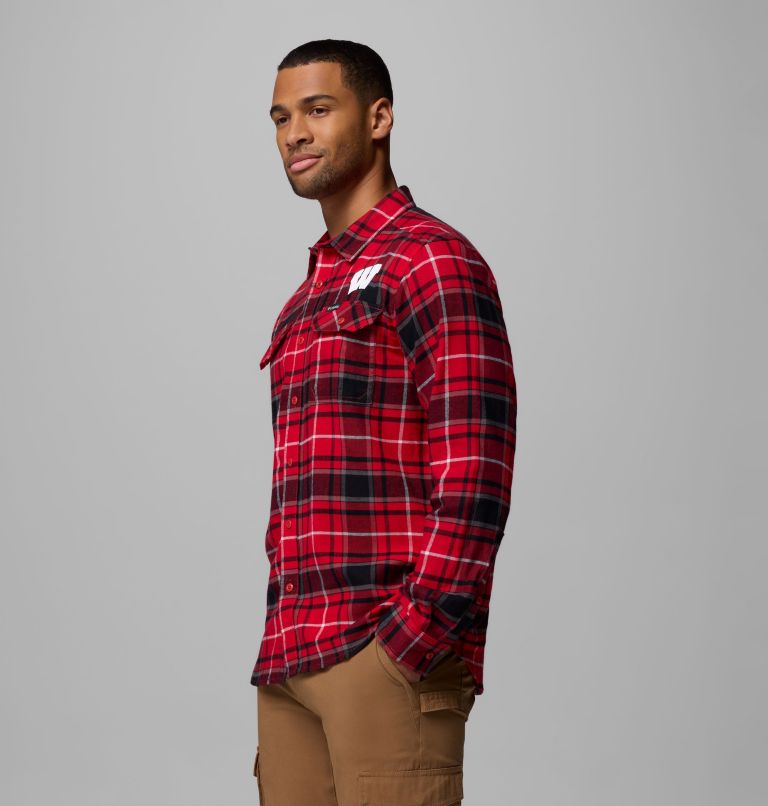 CLG Flare Gun Flannel LS Shirt, Color: WIS - Intense Red Tartan, image 4