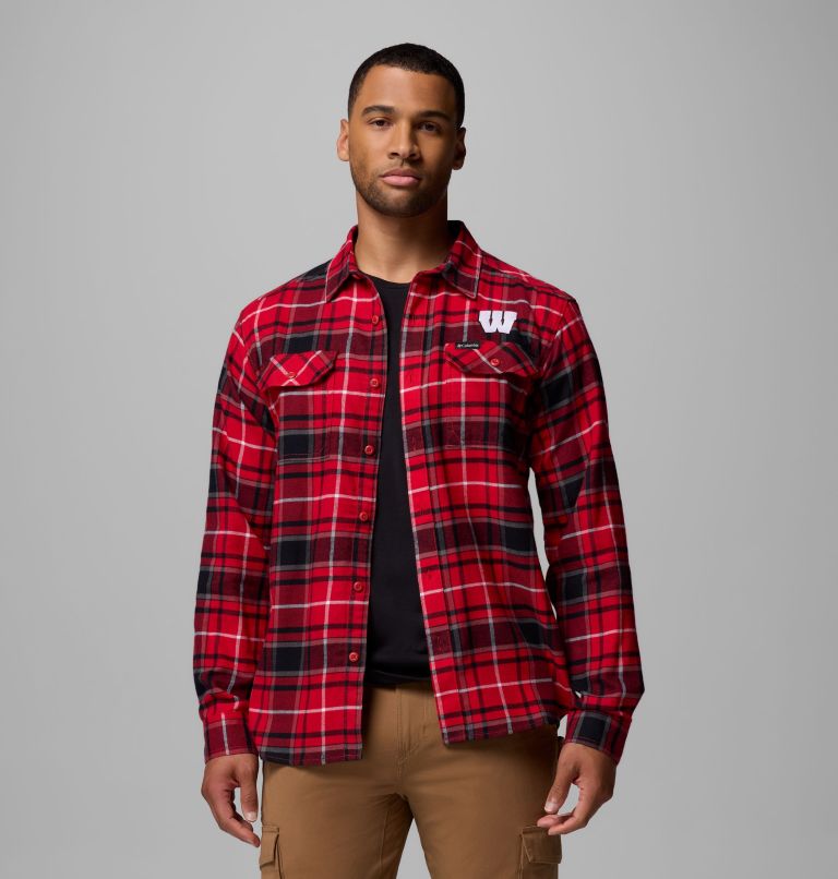 CLG Flare Gun Flannel LS Shirt, Color: WIS - Intense Red Tartan, image 5