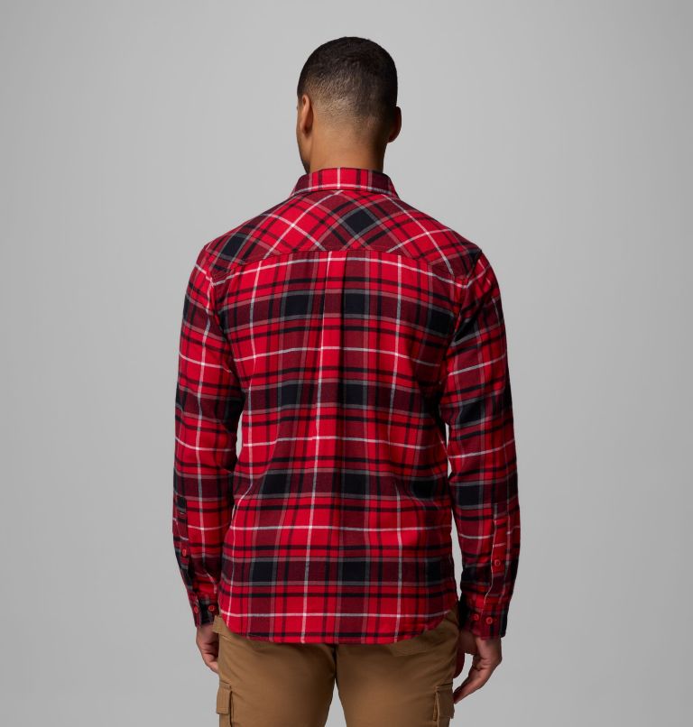 CLG Flare Gun Flannel LS Shirt, Color: WIS - Intense Red Tartan, image 3
