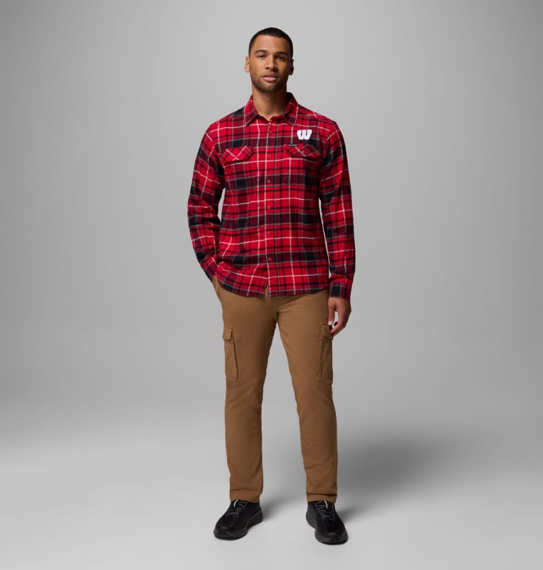 CLG Flare Gun Flannel LS Shirt, Color: WIS - Intense Red Tartan, image 2
