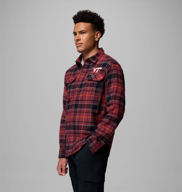 CLG Flare Gun Flannel LS Shirt, Color: VT - Deep Maroon Tartan, image 4