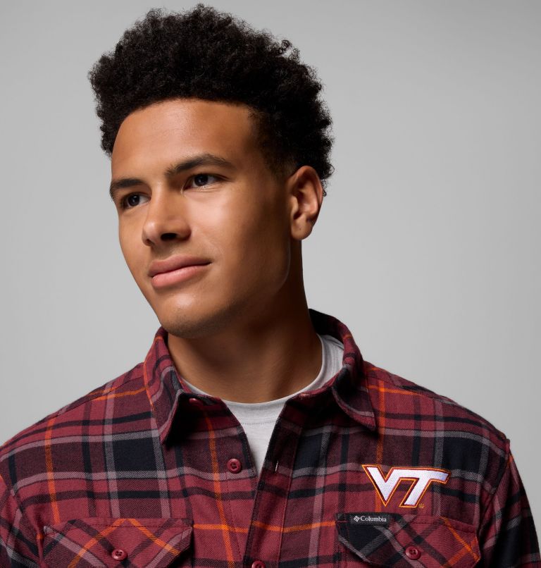 CLG Flare Gun Flannel LS Shirt, Color: VT - Deep Maroon Tartan, image 6