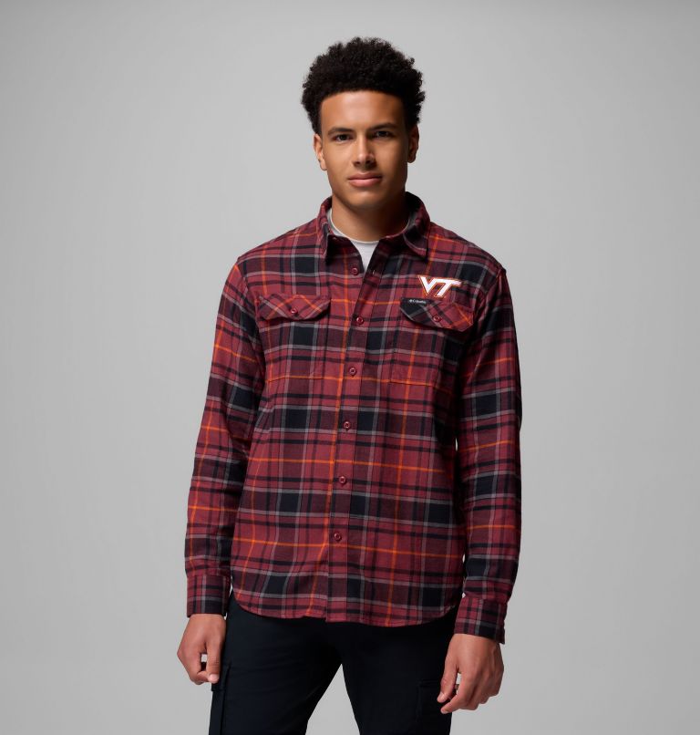 CLG Flare Gun Flannel LS Shirt, Color: VT - Deep Maroon Tartan, image 1
