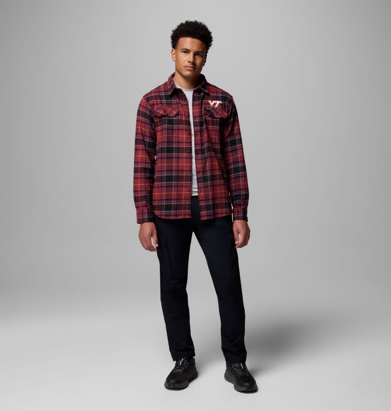 CLG Flare Gun Flannel LS Shirt, Color: VT - Deep Maroon Tartan, image 2
