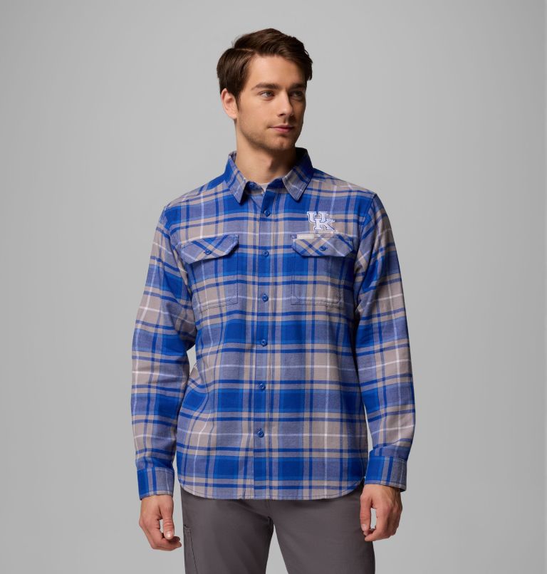 CLG Flare Gun Flannel LS Shirt, Color: UK - Azul Tartan, image 1