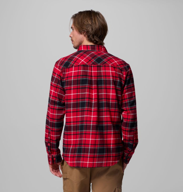 CLG Flare Gun Flannel LS Shirt, Color: UGA - Bright Red Tartan, image 3