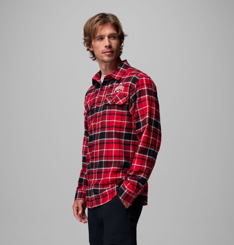 CLG Flare Gun Flannel LS Shirt, Color: OS - Intense Red Tartan, image 4
