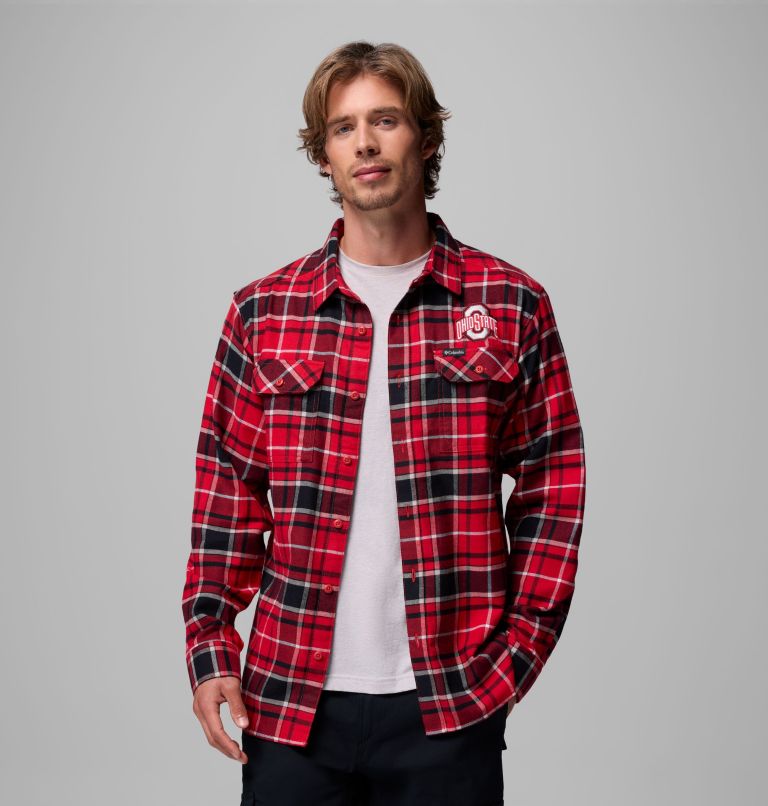 CLG Flare Gun Flannel LS Shirt, Color: OS - Intense Red Tartan, image 5