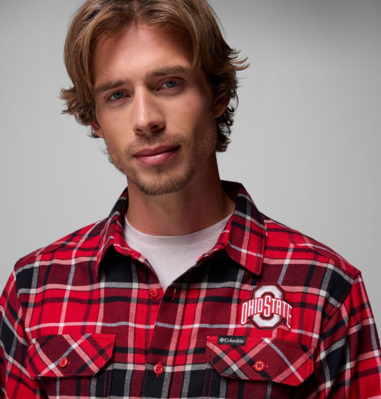 CLG Flare Gun Flannel LS Shirt, Color: OS - Intense Red Tartan, image 6
