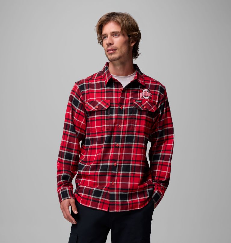 CLG Flare Gun Flannel LS Shirt, Color: OS - Intense Red Tartan, image 1