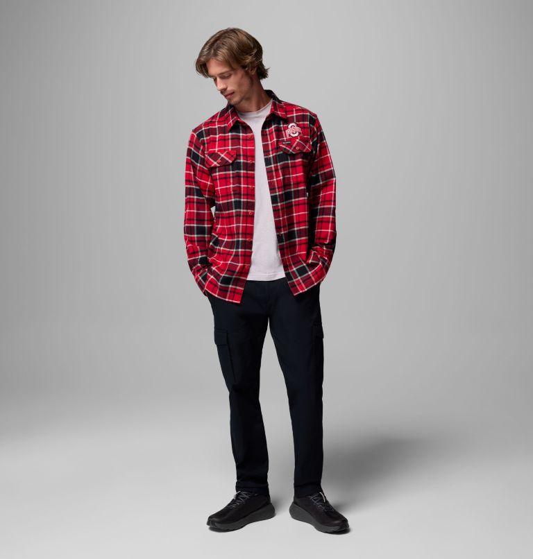 CLG Flare Gun Flannel LS Shirt, Color: OS - Intense Red Tartan, image 2