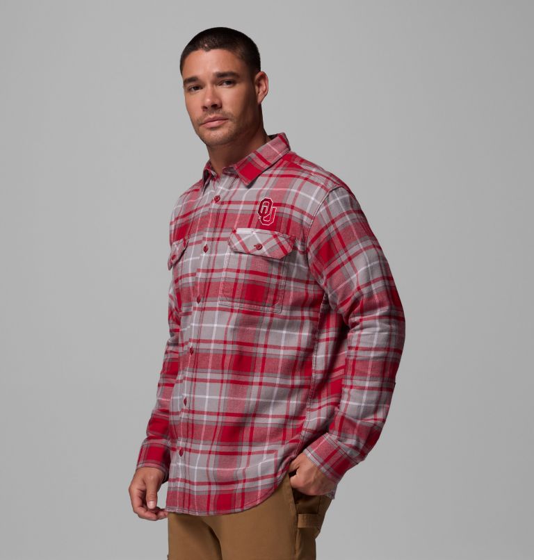 CLG Flare Gun Flannel LS Shirt, Color: OK - Red Velvet Tartan, image 4