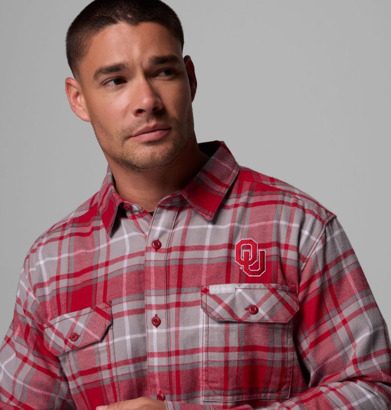 CLG Flare Gun Flannel LS Shirt, Color: OK - Red Velvet Tartan, image 6