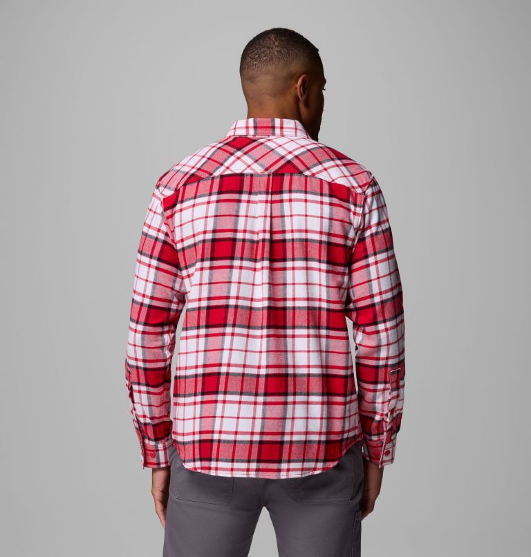 CLG Flare Gun Flannel LS Shirt, Color: NEB - Bright Red Tartan, image 3