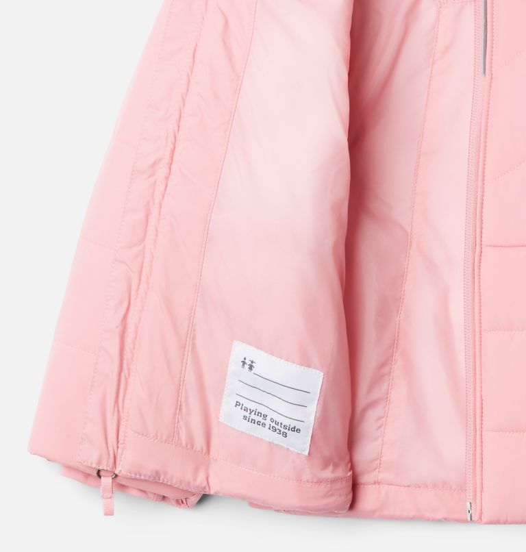 Thumbnail: Girls’ Katelyn Crest Jacket, Color: Pink Orchid, image 3
