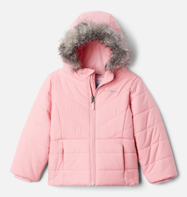 Thumbnail: Girls’ Katelyn Crest Jacket, Color: Pink Orchid, image 1