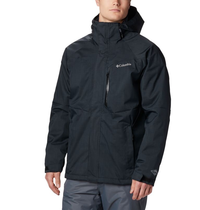 Men's Alpine Action Insulated Ski Jacket, Color: Black, image 1