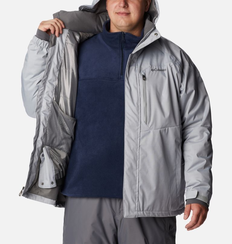 Men’s Alpine Action Insulated Ski Jacket - Big, Color: Columbia Grey, image 5