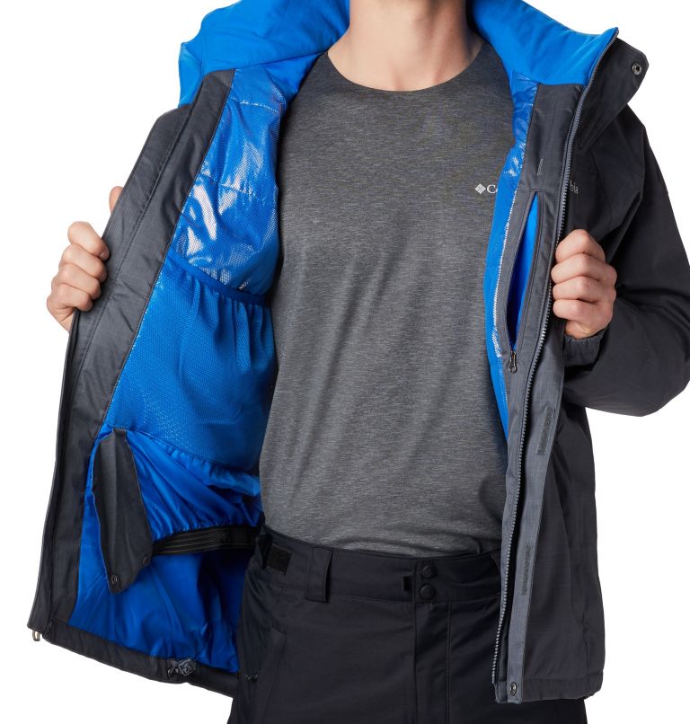 Men’s Alpine Action Insulated Ski Jacket - Big, Color: Graphite, Super Blue, image 4