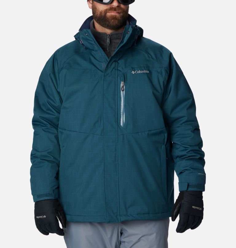 Columbia Sportswear Omni Tech Titanium Winter Ski Jacket Blue Black Size 2X  Mens