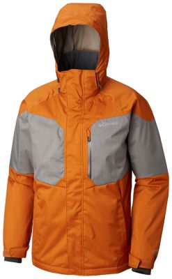 columbia men's alpine action jacket graphite & super blue