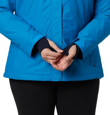 columbia women's alpine action omni heat jacket plus size