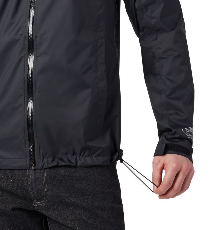 Men's EvaPOURation Rain Jacket, Color: Black, image 5