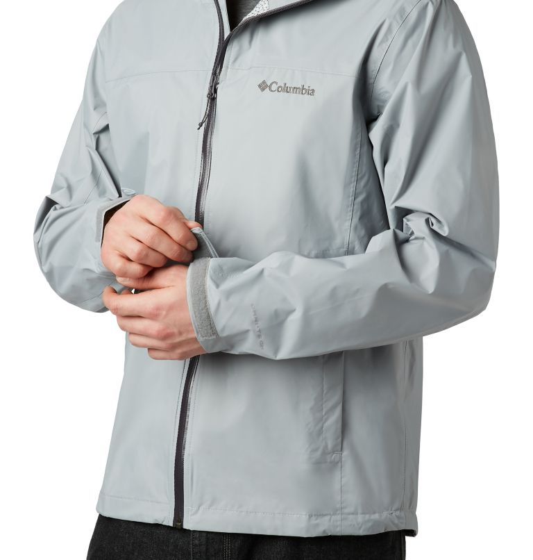 Men's EvaPOURation Rain Jacket, Color: Columbia Grey, image 4