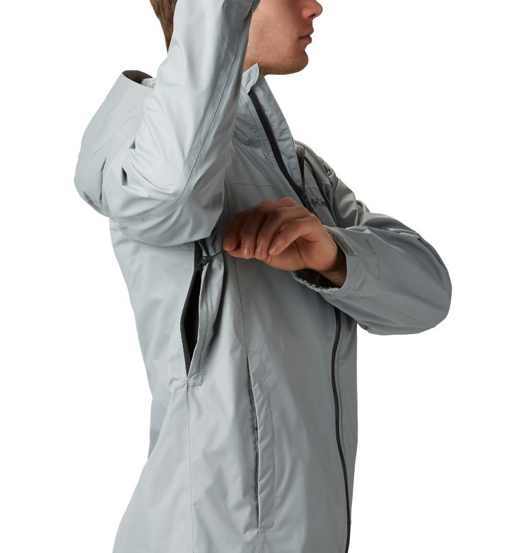 Men's EvaPOURation Rain Jacket, Color: Columbia Grey, image 6