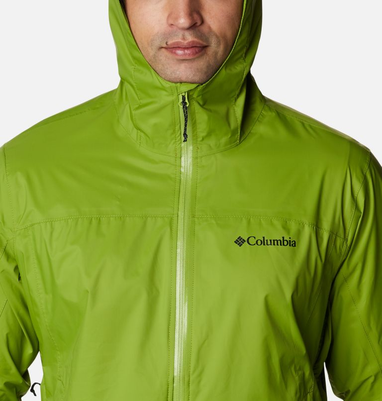 Men's EvaPOURation Rain Jacket, Color: Matcha, image 4