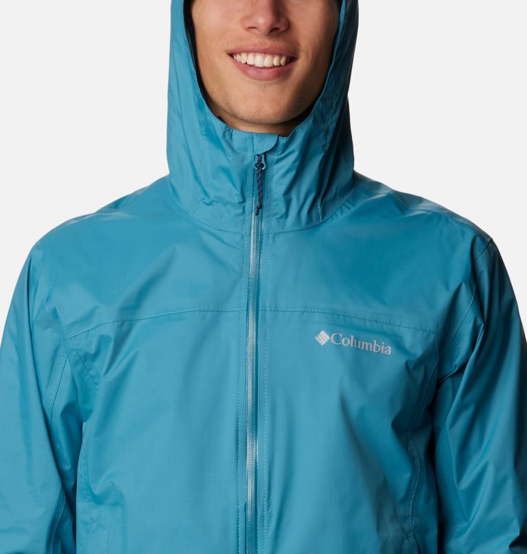 Thumbnail: Men's EvaPOURation Rain Jacket, Color: Shasta, image 4