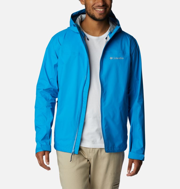 Men's EvaPOURation Rain Jacket, Color: Compass Blue, image 1