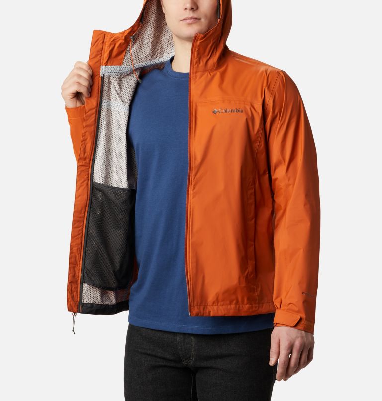 Men's EvaPOURation Rain Jacket, Color: Harvester, image 4