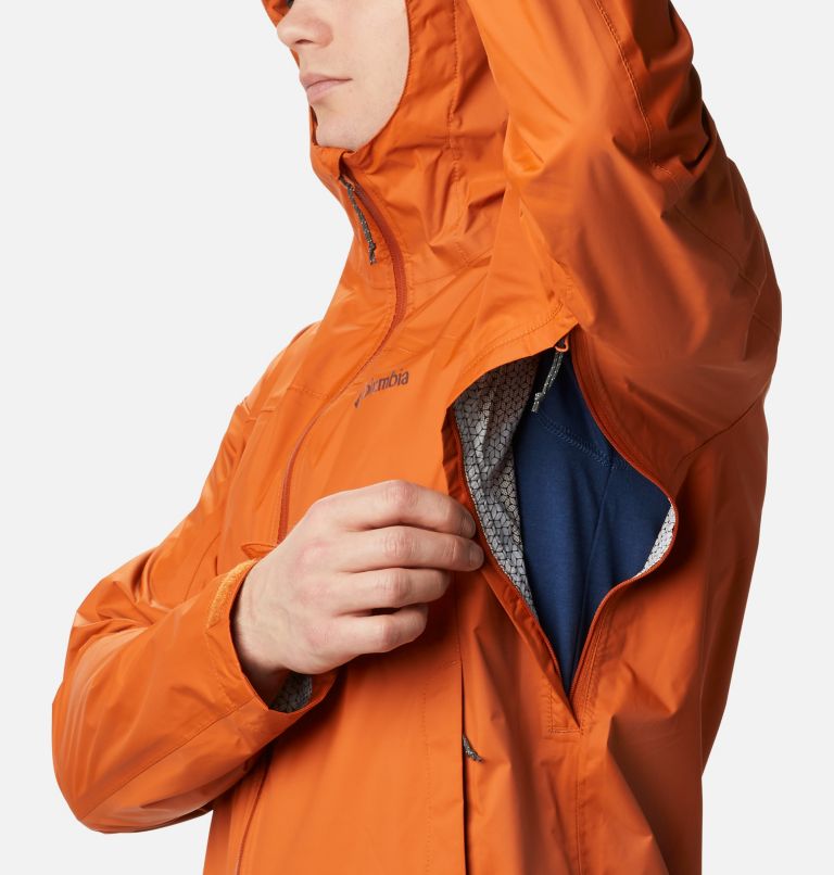 Men's EvaPOURation Rain Jacket, Color: Harvester, image 6