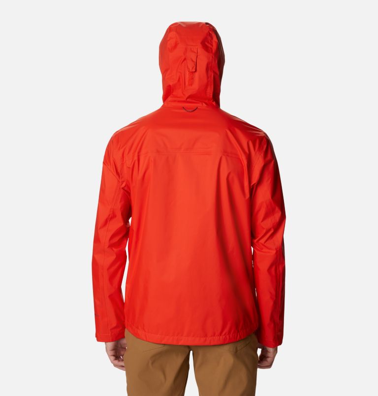 Thumbnail: Men's EvaPOURation Rain Jacket, Color: Spicy, image 2