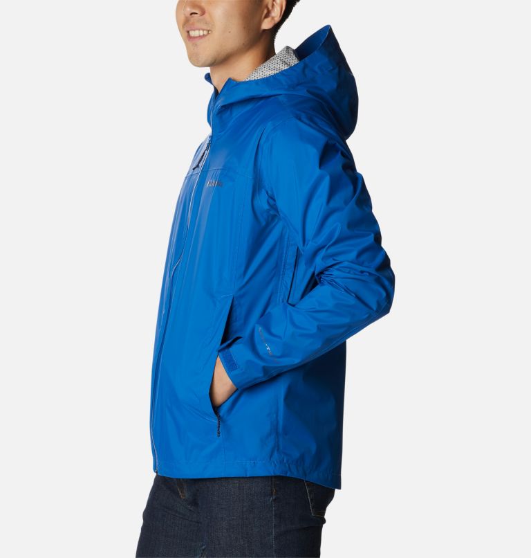 Men’s EvaPOURation Waterproof Jacket, Color: Bright Indigo, image 3