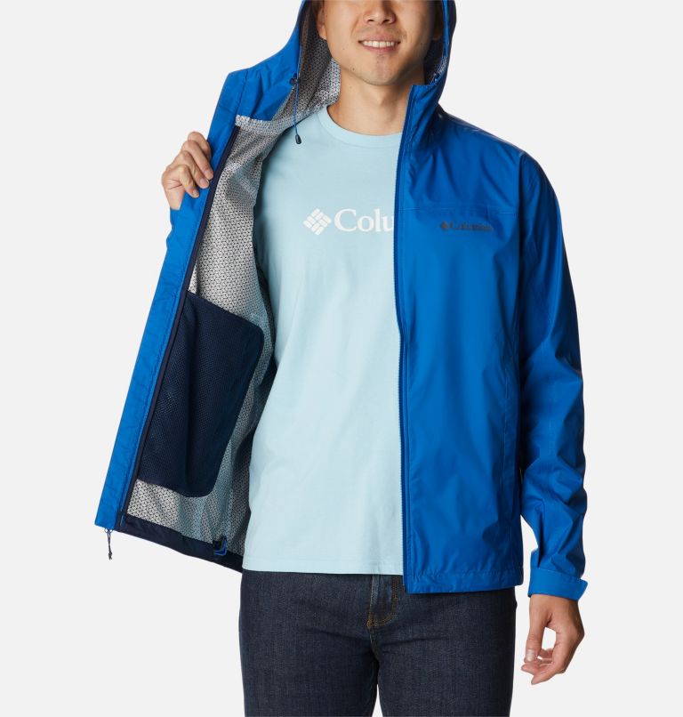 Men’s EvaPOURation Waterproof Jacket, Color: Bright Indigo, image 5