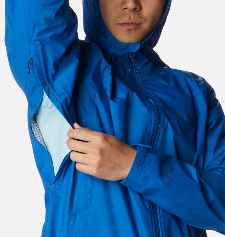 Men’s EvaPOURation Waterproof Jacket, Color: Bright Indigo, image 6