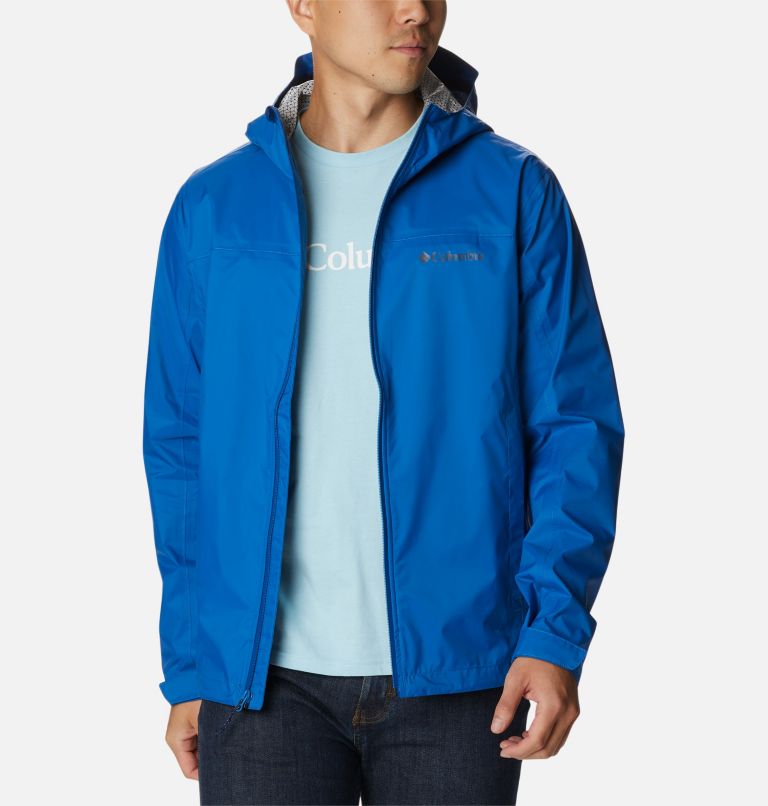 Thumbnail: Men’s EvaPOURation Waterproof Jacket, Color: Bright Indigo, image 9