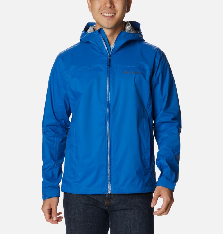 Thumbnail: Men’s EvaPOURation Waterproof Jacket, Color: Bright Indigo, image 1