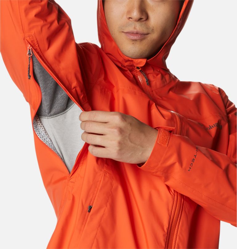 Men’s EvaPOURation Waterproof Jacket, Color: Red Quartz, image 8