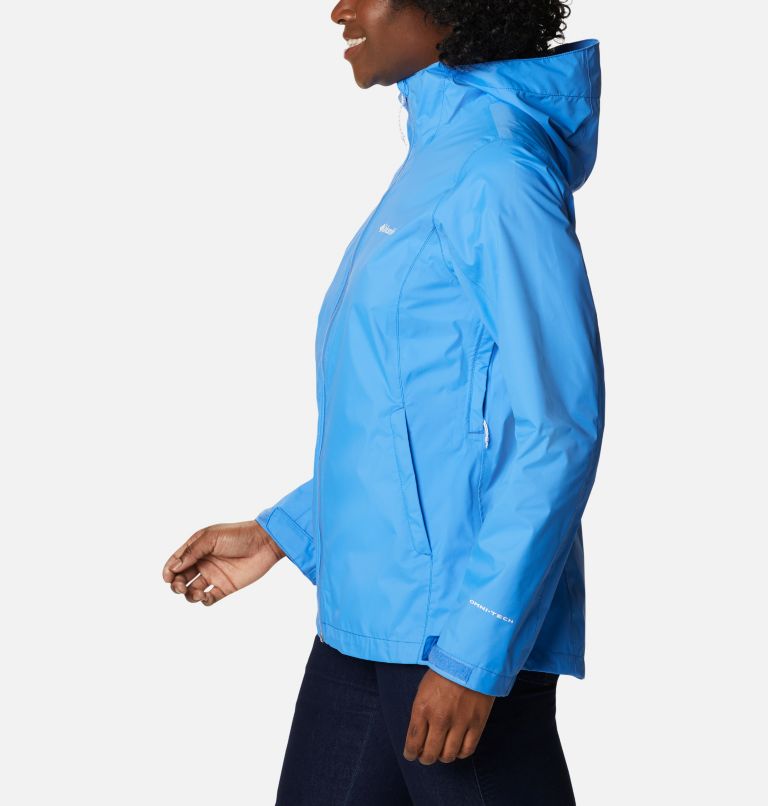 Women’s EvaPOURation Rain Jacket, Color: Harbor Blue, image 3